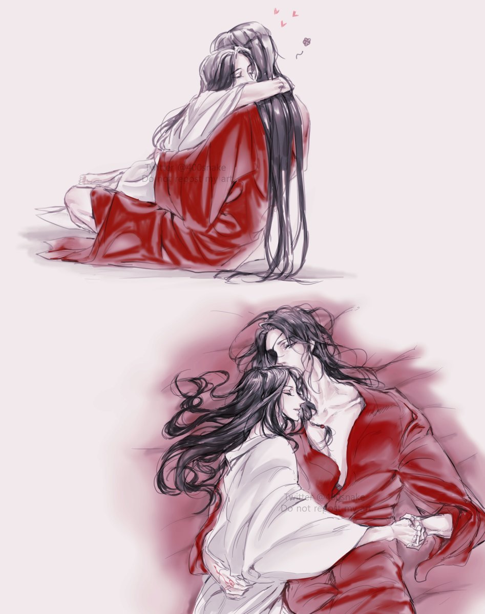 韩国画师画的#天官赐福#和#魔道祖师#twi :400snake ​