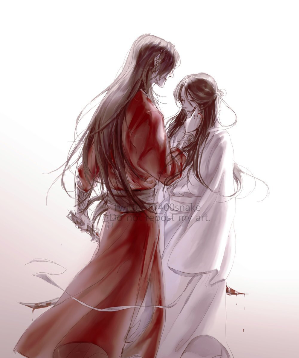 韩国画师画的#天官赐福#和#魔道祖师#twi :400snake ​