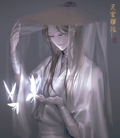 韩国画师画的#天官赐福#和#魔道祖师#twi :400snake ​