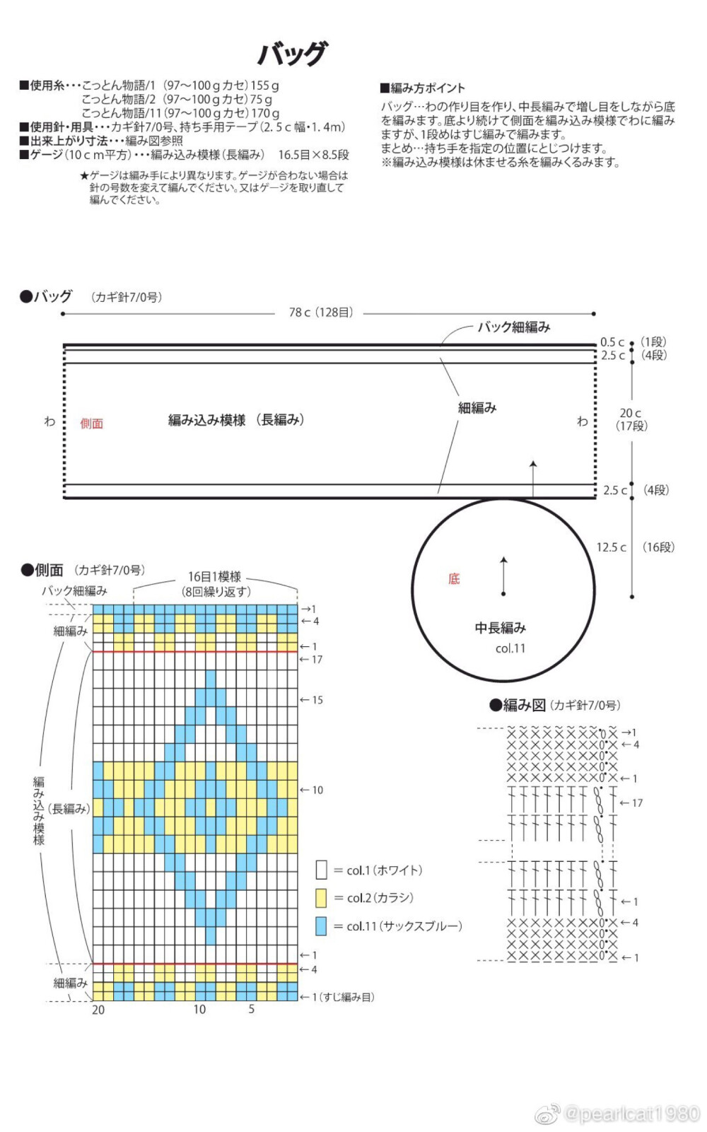 钩针包包图解