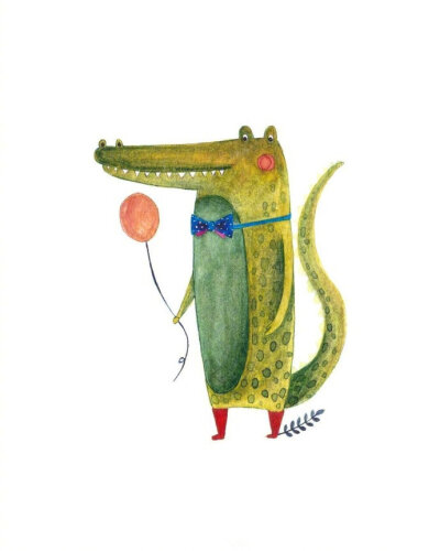 一组很有意思的动物插画~~