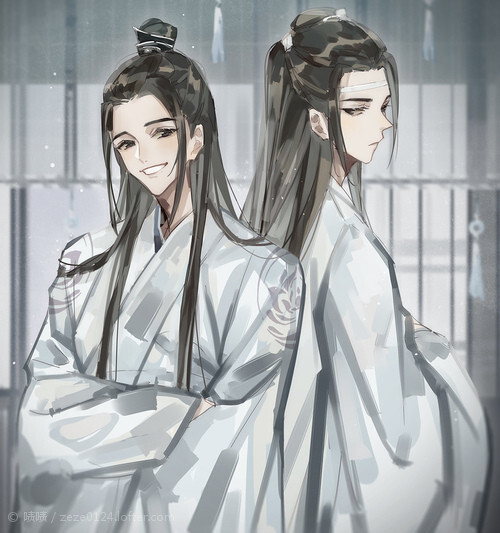 #陈情令# 剧版忘羡 画师：啧啧