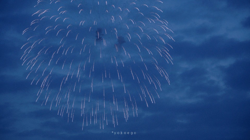 海の夏花火