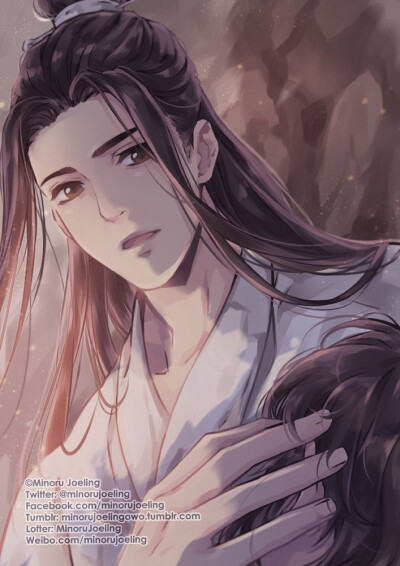 Minoru❄Joeling p站 二次元 插画 少年 动漫 魔道祖师 蓝忘机 魏无羡 id=3649090