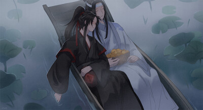 moo p站 二次元 插画 少年 动漫 魔道祖师 魏无羡 蓝忘机 id=876315