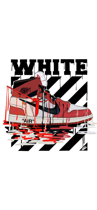 AJ1×Offwhite 联名壁纸