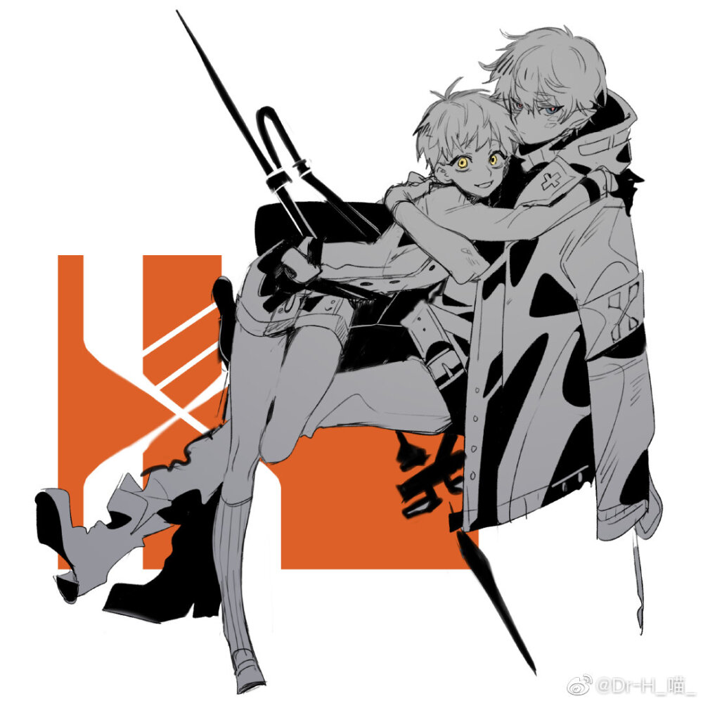 【明日方舟】浮士德&梅菲斯特 画师微博:dr-h_喵
