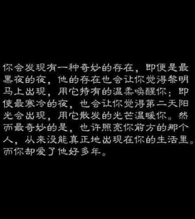 追星 文字文段 关于本命～