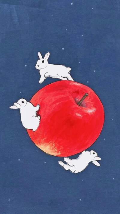 壁纸 清新 蓝红