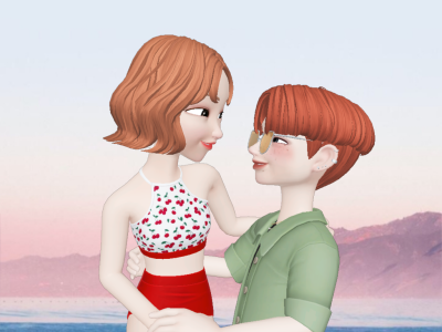 zepeto 夏日，海边，沙滩，挚友，爱人...完美~