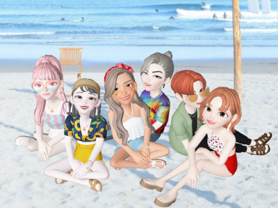 zepeto 夏日，海边，沙滩，挚友，爱人...完美~