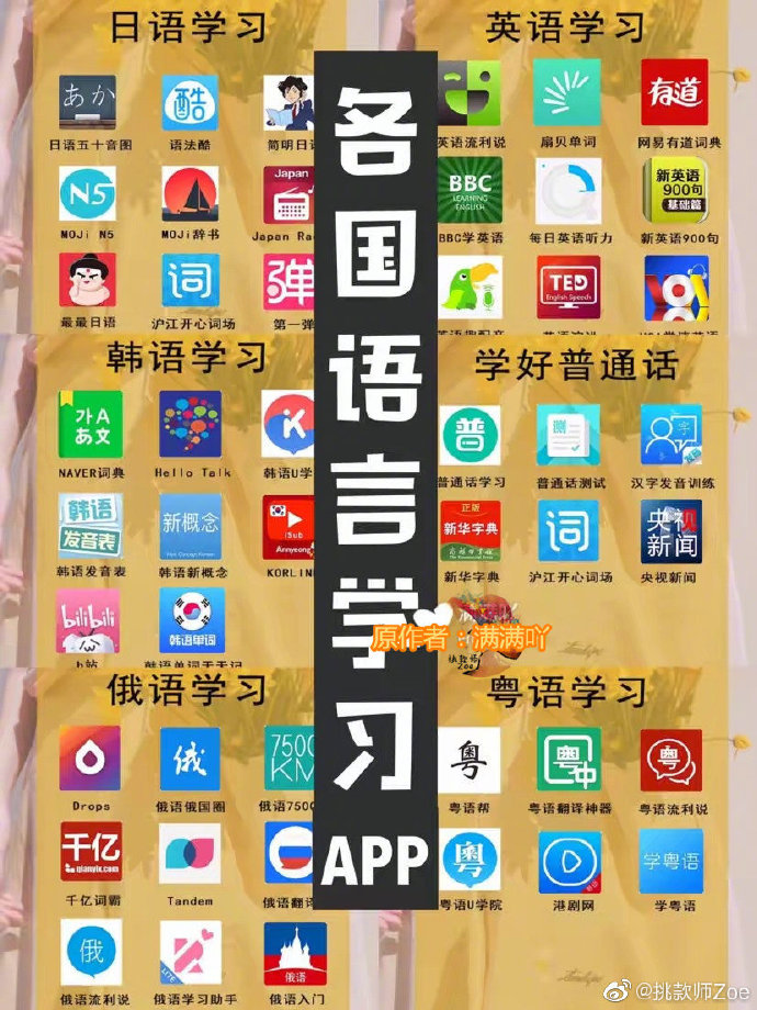 暑假各国语言学习APP❗️超全超实用❗️长长的假期不如用来充充电，这些语言学习的APP一定要马住，看日剧韩剧英剧的同时也顺便学习一下啦。✅ ​​​​