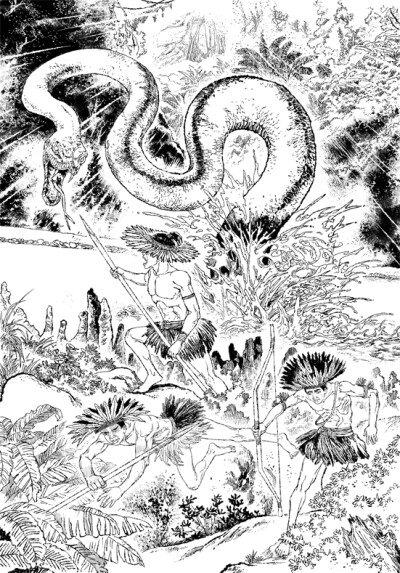 写实动物插画，漫画线稿，连环画，儿童图书插画，儿童漫画绘本