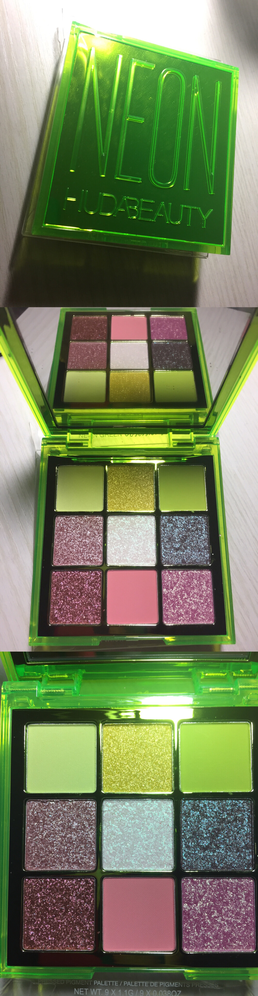 huda beauty neon green