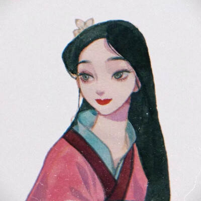 胶片式风格花木兰，太美了
画师：-阿莘- ​