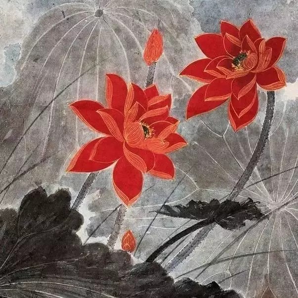 张大千的画荷作品
大千画过朱荷、粉荷、黄荷、白荷、墨荷、金壁荷，画过风荷、晴荷、雨荷、秋荷，画过没骨荷、工笔荷、写意荷等，他笔下的荷花均是落落大方，雅俗共赏，娇艳而不俗，沉着而不浮，生动而不匠。