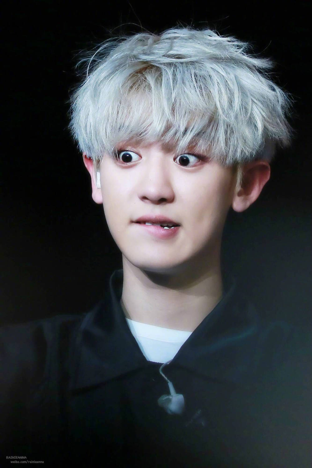 朴灿烈 exo chanyeol 银发 可爱