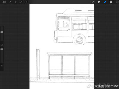 （他他她她）作者：以前真的特别不喜欢画环境，现在画着画着也挺有意思的哈哈。
#他他她她# 干脆改名叫公交站爱情故事好了。