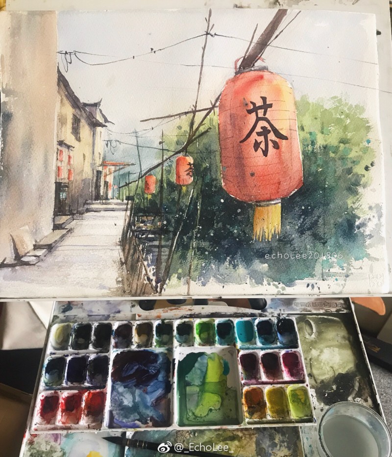 水彩风景画 收集