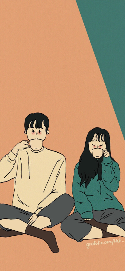情侣插画