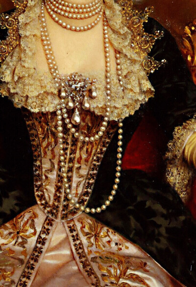 珠光莹莹，精工华服，贵族淑女的首饰衣着细节