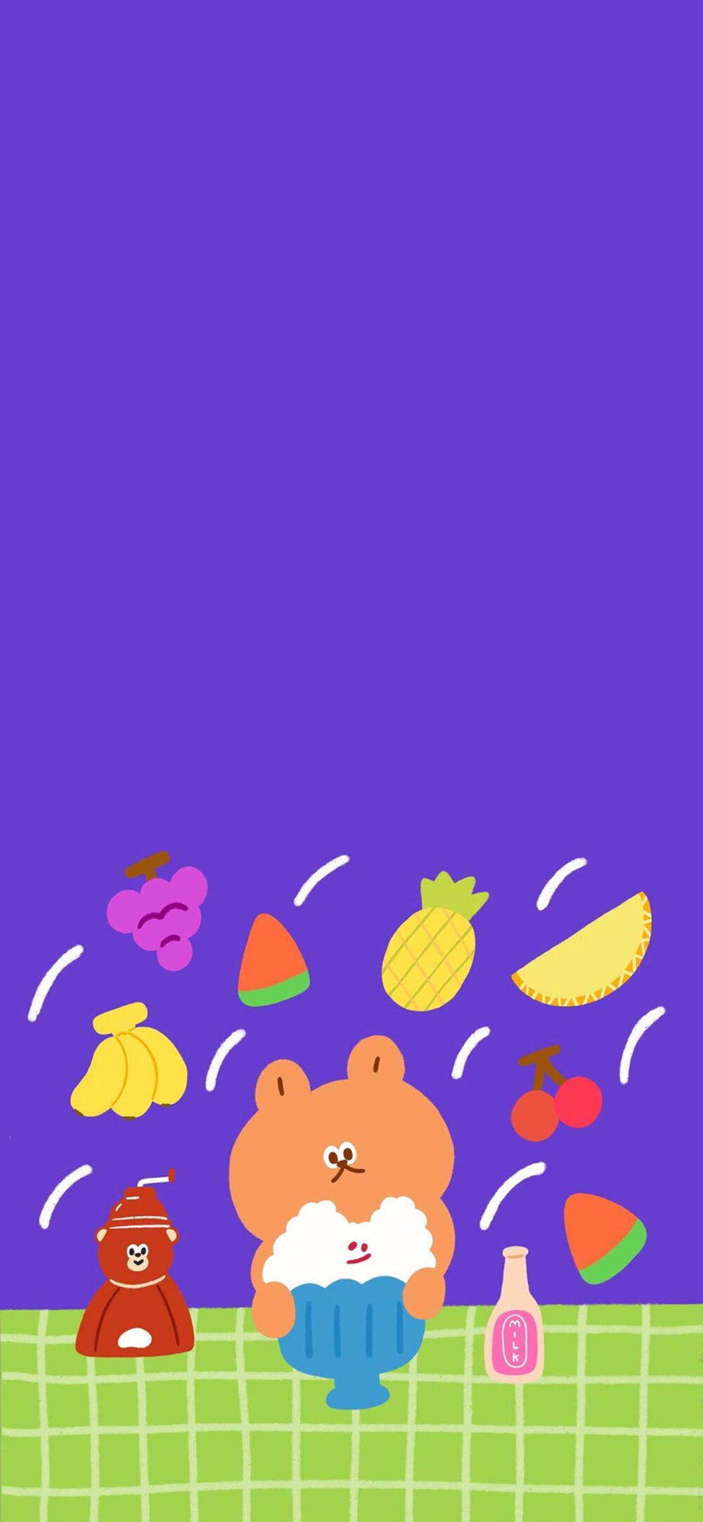 iphonexxsmax全屏壁纸卡通手绘