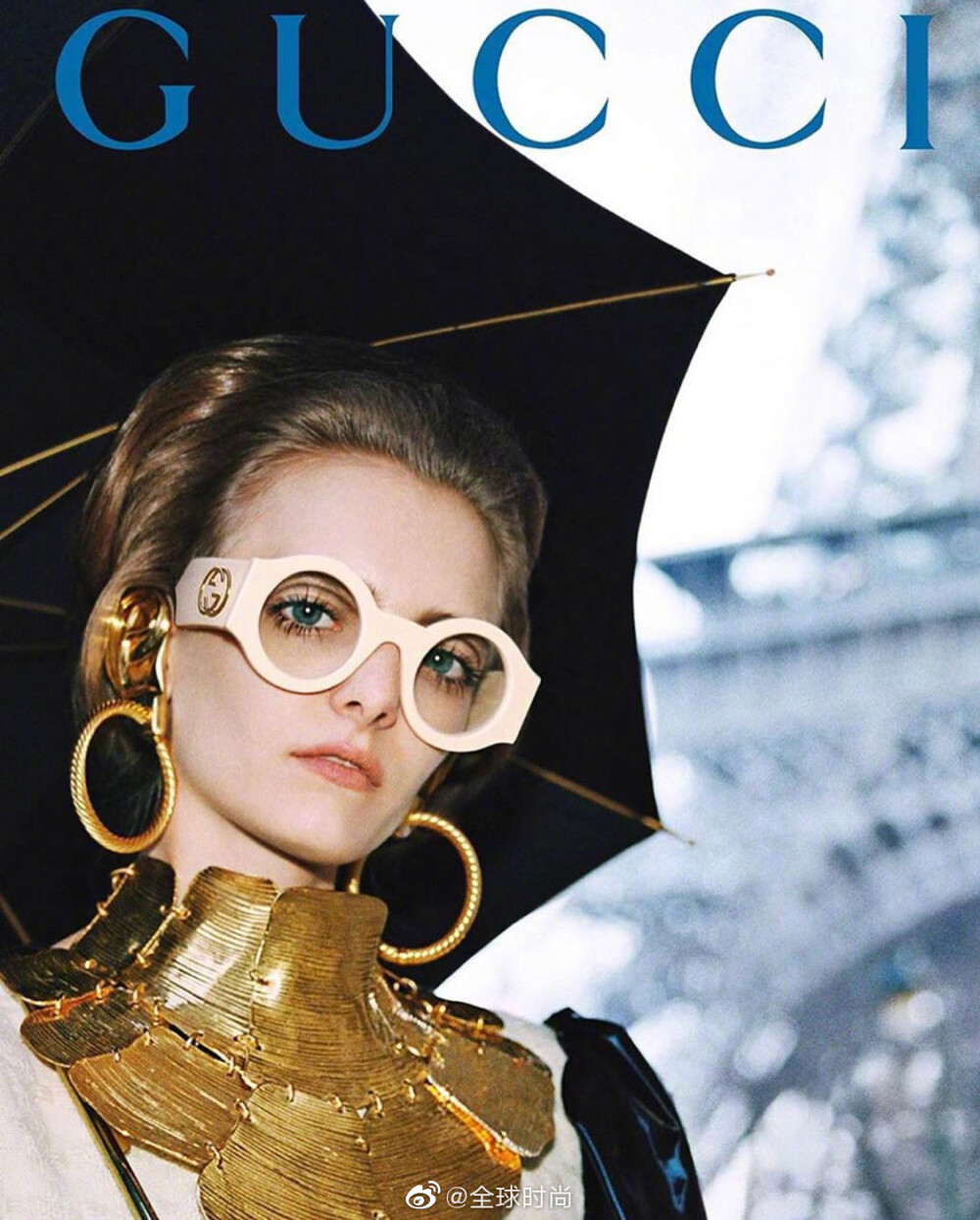 Gucci FW 2019时尚大片，杂志感复古造型，时髦的都市丽人。