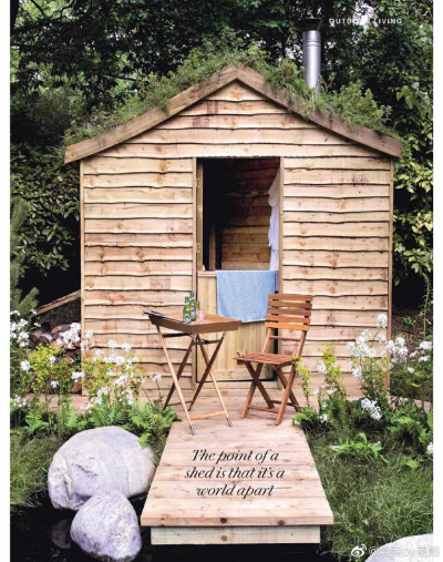 country living 8 月号。森林小屋。 ​​​