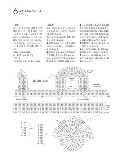 钩针花包