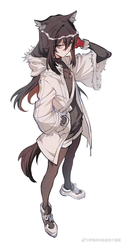 #明日方舟#
德你个罪孽深重的女人（x
画师:罗德岛训练室地下通道