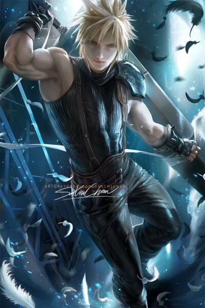 #美少年系# 克劳德·斯特莱夫 Cloud Strife
Pixiv | sakimichan