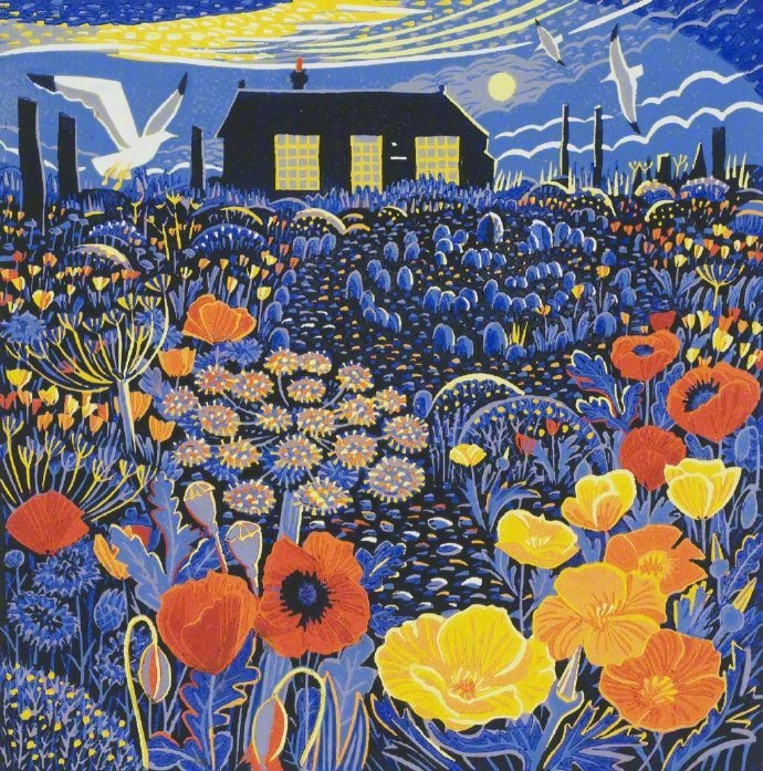 来自英国艺术家 Annie Soudain 的面料拼贴画