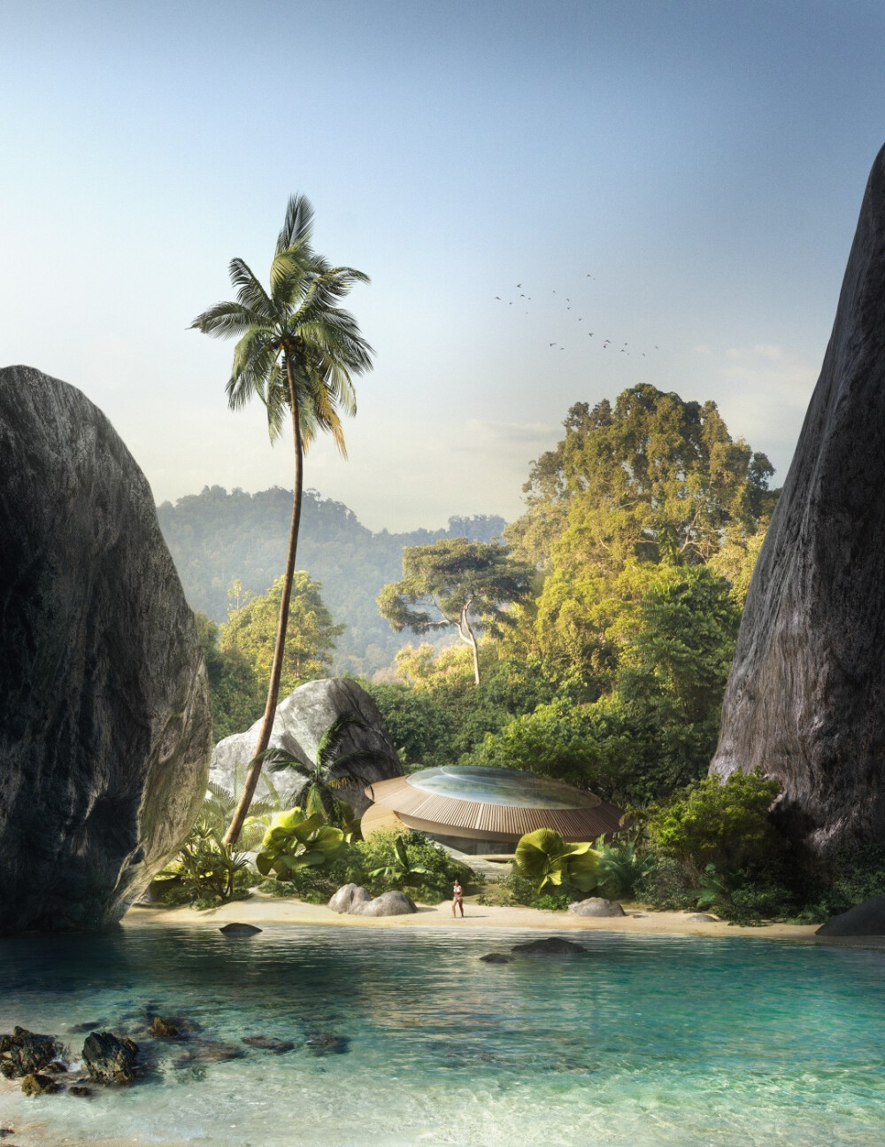 Tropical paradise : Tropical paradise. Photoshop Composition