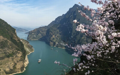 湖北长江三峡秭归县水域