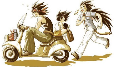 平行世界里也是有爱的一家
巴达克，拉蒂滋，卡卡罗特
存，侵删