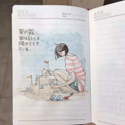 这是日本妹子ikedda在普通笔记本上画的画，一起来欣赏一下吧✪ω✪