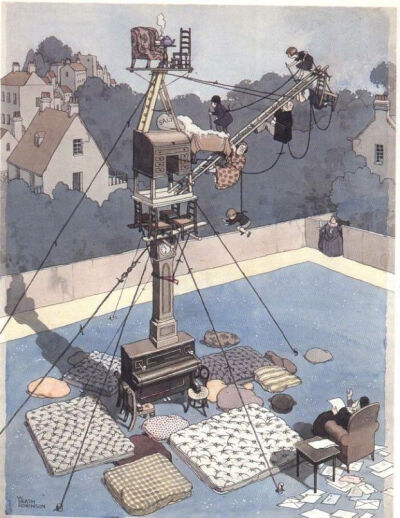 插画师 William Heath Robinson (1872-1944)