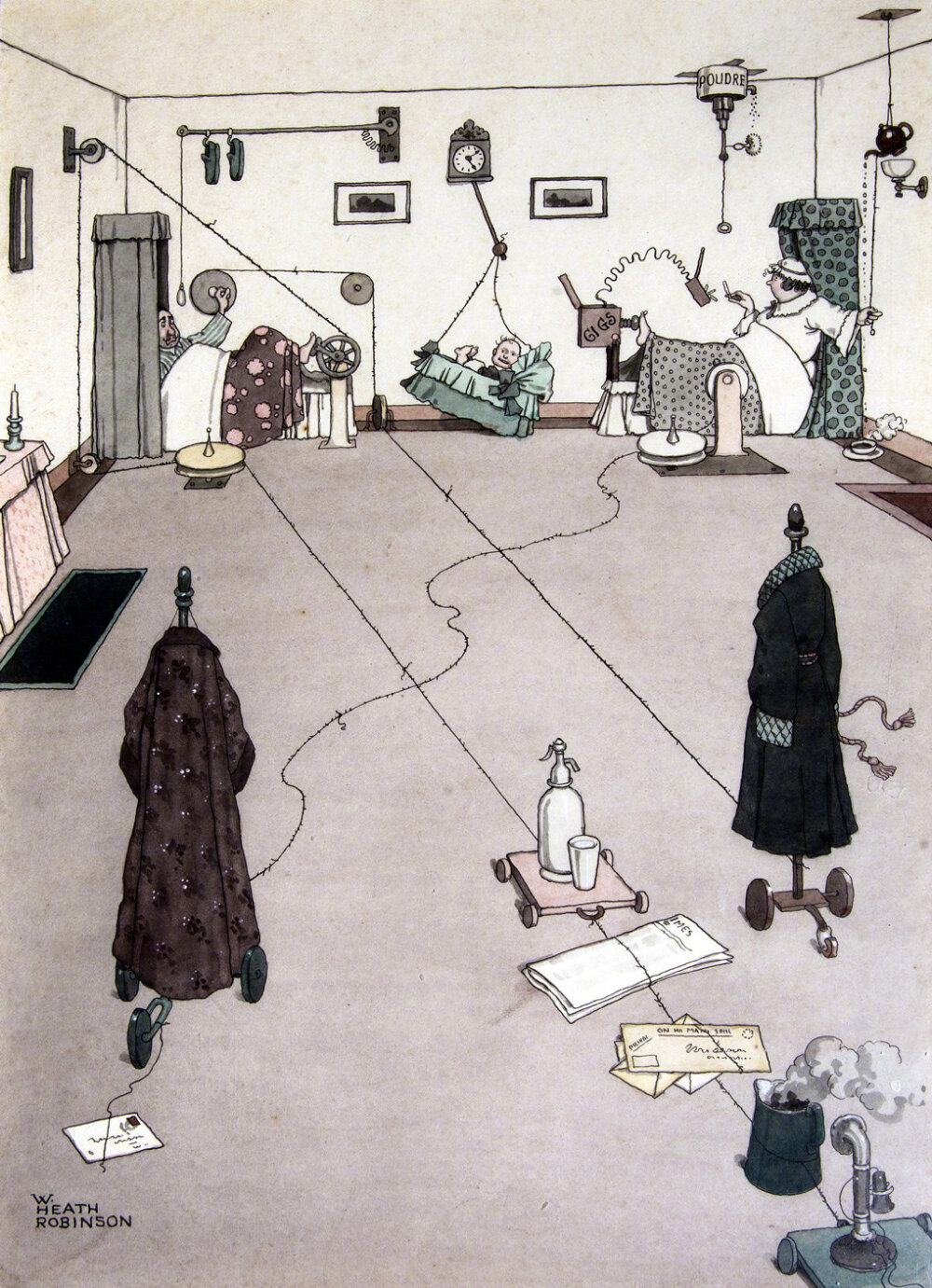 插画师 William Heath Robinson (1872-1944)