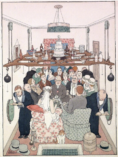 插画师 William Heath Robinson (1872-1944)