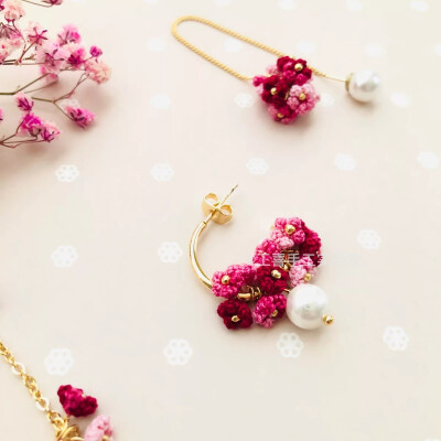 古装长裙配饰经典款 满天星耳饰 手链