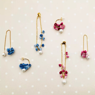 古装长裙配饰经典款 满天星耳饰 手链