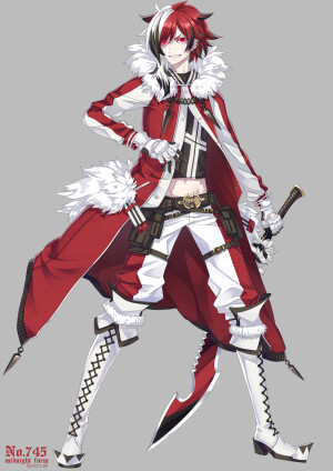 鬃岩狼人／ルガルガン
「めるはけ100／Pixiv ID：1649386」