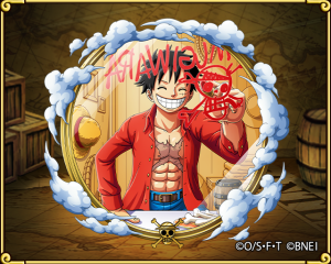 【蒙奇·D·路飞】 草帽海贼团船长。由于他的标志性特征是一顶草帽，因此常被直接称呼为草帽小子或草帽路飞。性格积极乐观，爱憎分明且十分重视伙伴，对任何危险的事物都超感兴趣。看似白痴，却是一个大智若愚型的无愧船长之职的人。和其他传统的海贼所不同的是，他并不会为了追求财富而无故杀戮，而是享受着身为海贼的冒险。梦想是找到传说中的One Piece，成为海贼王。