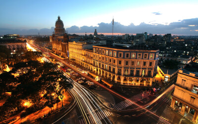 General 1920x1200 long exposure city light trails cityscape