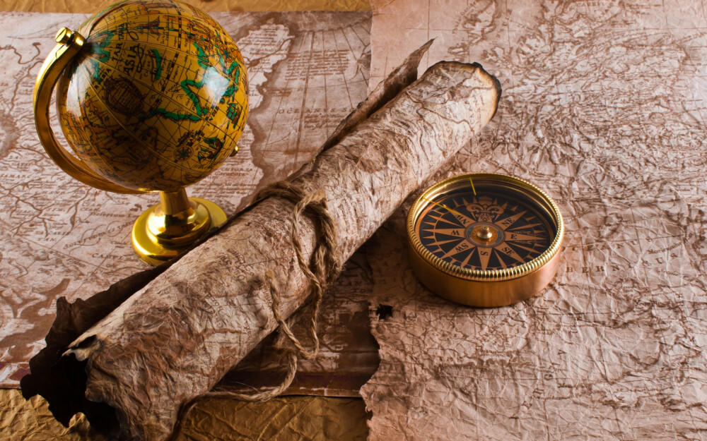 General 2560x1600 artwork globes map compass scrolls