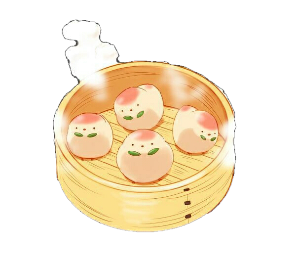 食物贴纸可爱小团子免扣