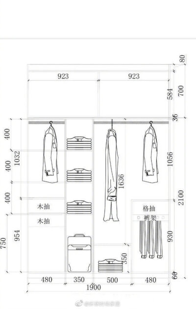 衣帽柜尺寸参考