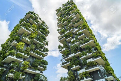 【垂直森林 Bosco Verticale】坐落在米兰的一对公寓，两栋楼共计8,900平方米的露台上、种了900多棵树。作为最新的绿色节能循环建筑，这里的雨水和污水都会经过处理后循环利用，树木和植物可以降低光污染并散热。对种…