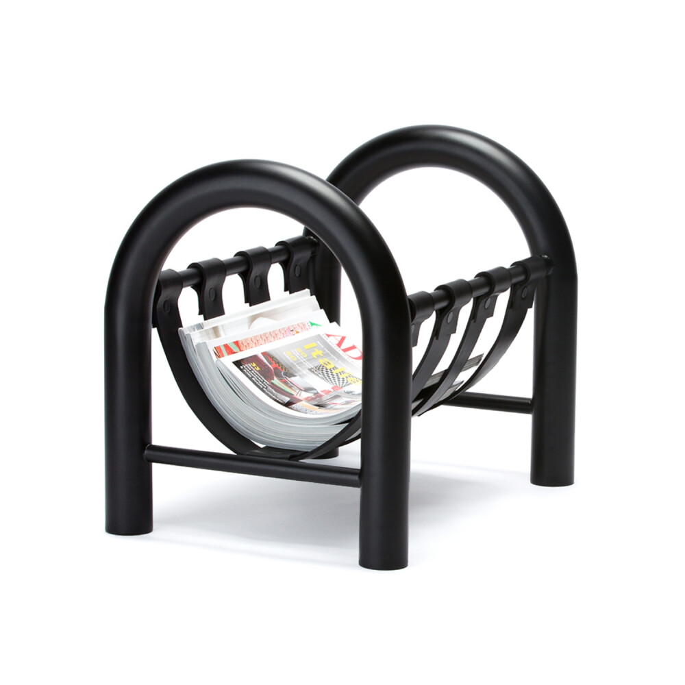 Tubular Magazine Rack - Sight Unseen : Made to order — please allow up to 4 weeks before shipment. All made to order items are final sale.
L.A. designer Leah Ring's new magazine rack is sleek and unassuming, yet still hits two of design's biggest current