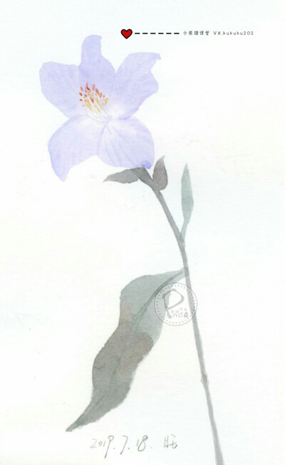 水彩古风花卉班1期——旺旺同学部分水彩作业